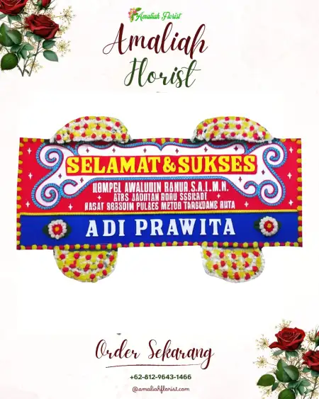 Papan Bunga Ucapan Selamat Buduan